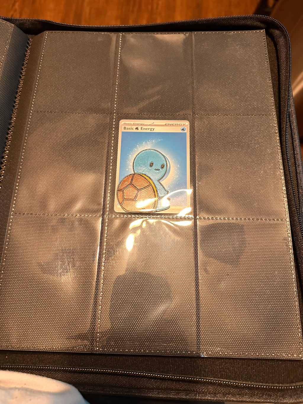 Squirtle Inspired Energy Card Divider – Hand Painted & 3D Printed Binder Accessory