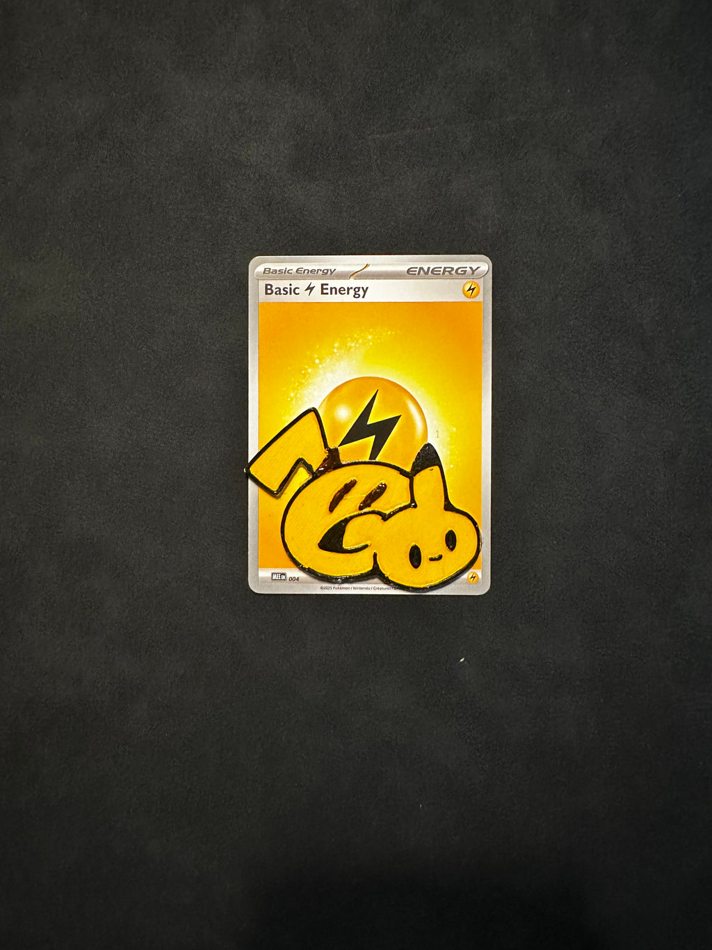 Pikachu Inspired Energy Card Insert for Trading Card Binders