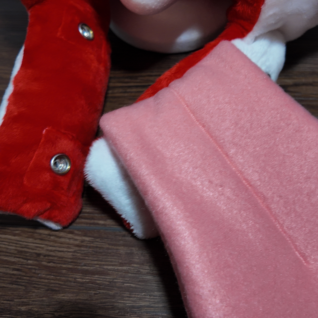 Handmade Ghost Wearable Plushie Headpiece |Soft Minky Cosplay Hood Hat Accessory
