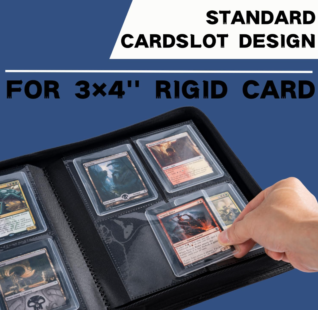 Dupe City Mew & Mewtwo 3D Printed Top Loader Binder | Hand-Painted Cover | 4-Pocket TCG Storage Album