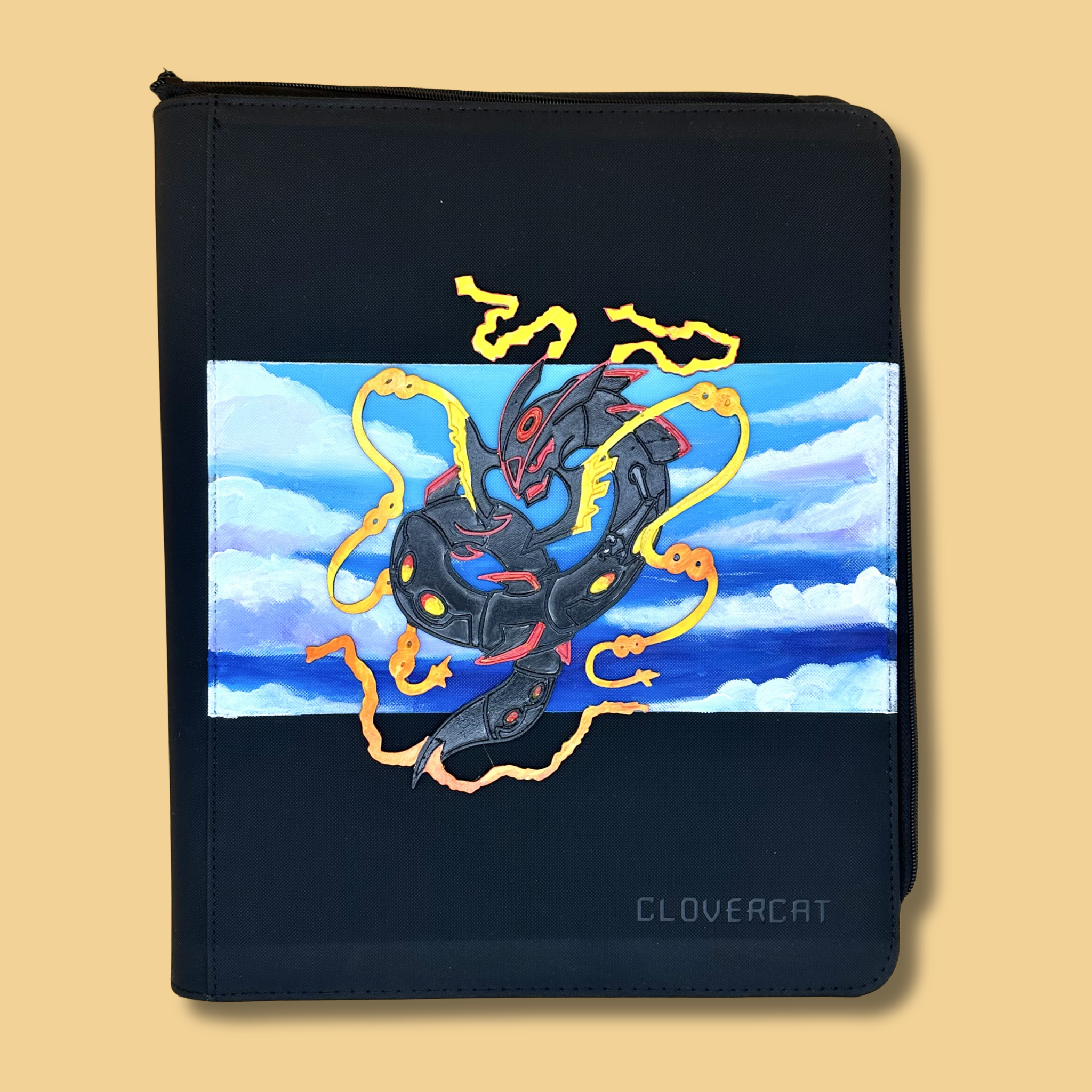 Custom Pokémon/TCG Toploader Binder | Hand Painted + 3D Printed Design